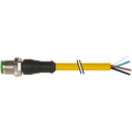 Murr Elektronik M12 male 0° with cable, PVC 4x0.34 ye UL/CSA 5m 7000-12021-0140500